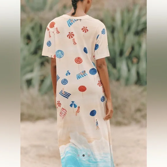 FARM RIO x Anthropologie Destination T-shirt dress - size M - NWT!!! - Picture 2 of 4